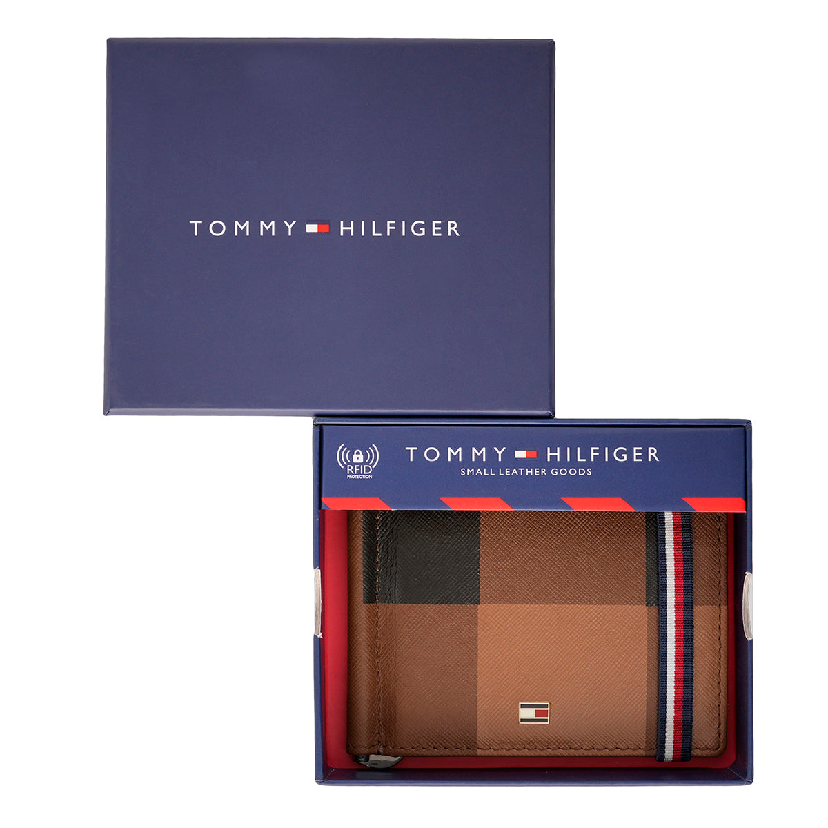 Tommy Hilfiger Small Leather Goods Newburg Money Clip Brown