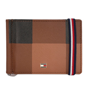 Tommy Hilfiger Small Leather Goods Newburg Money Clip Brown