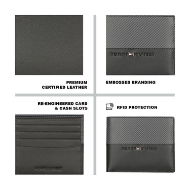 Tommy Hilfiger Slinger Passcase Wallet Black