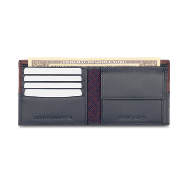 Tommy Hilfiger Slinger Passcase Wallet Black Navy