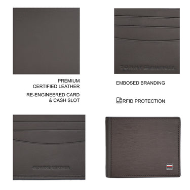 Tommy Hilfiger Valders Passcase Wallet Brown