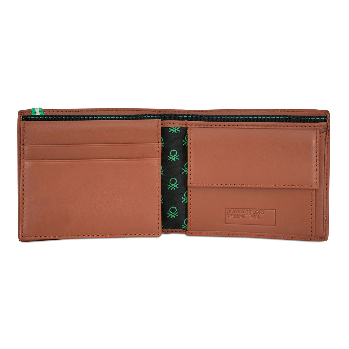 United Colors of Benetton Ridge Multicard Coin Wallet Tan