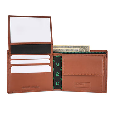 United Colors of Benetton Ridge Multicard Coin Wallet Tan