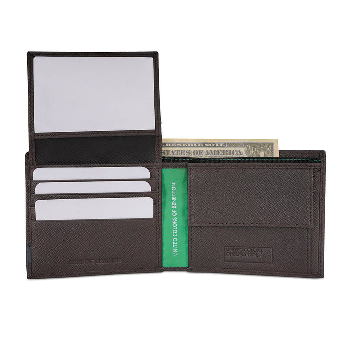 United Colors of Benetton Adamo Multicard Coin Wallet Brown