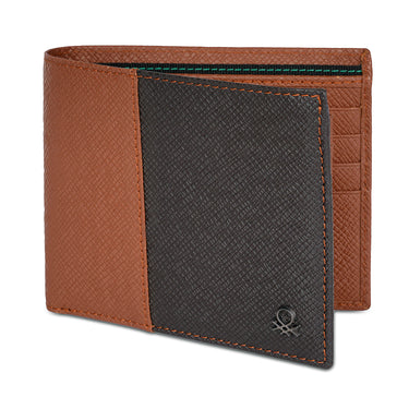 United Colors of Benetton Jacobo Passcase Wallet Brown