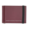 United Colors of Benetton Wiley Money Clip Wallet Wine