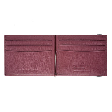 United Colors of Benetton Wiley Money Clip Wallet Wine
