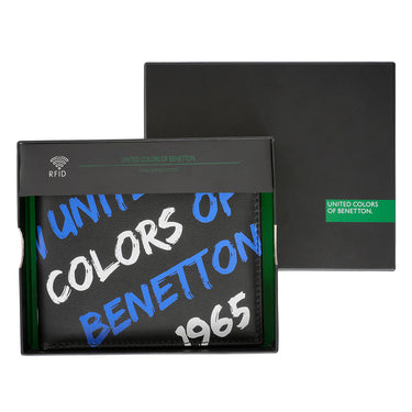 United Colors of Benetton Olson Passcase Wallet Black