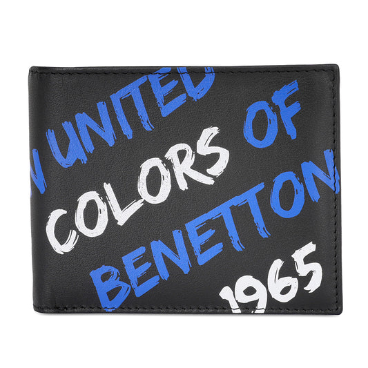 United Colors of Benetton Olson Passcase Wallet Black