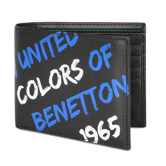 United Colors of Benetton Olson Passcase Wallet Black
