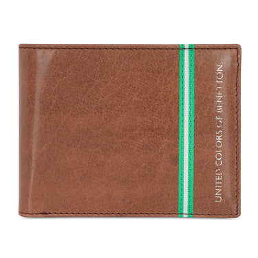 United Colors of Benetton Natalio Passcase Wallet Brown