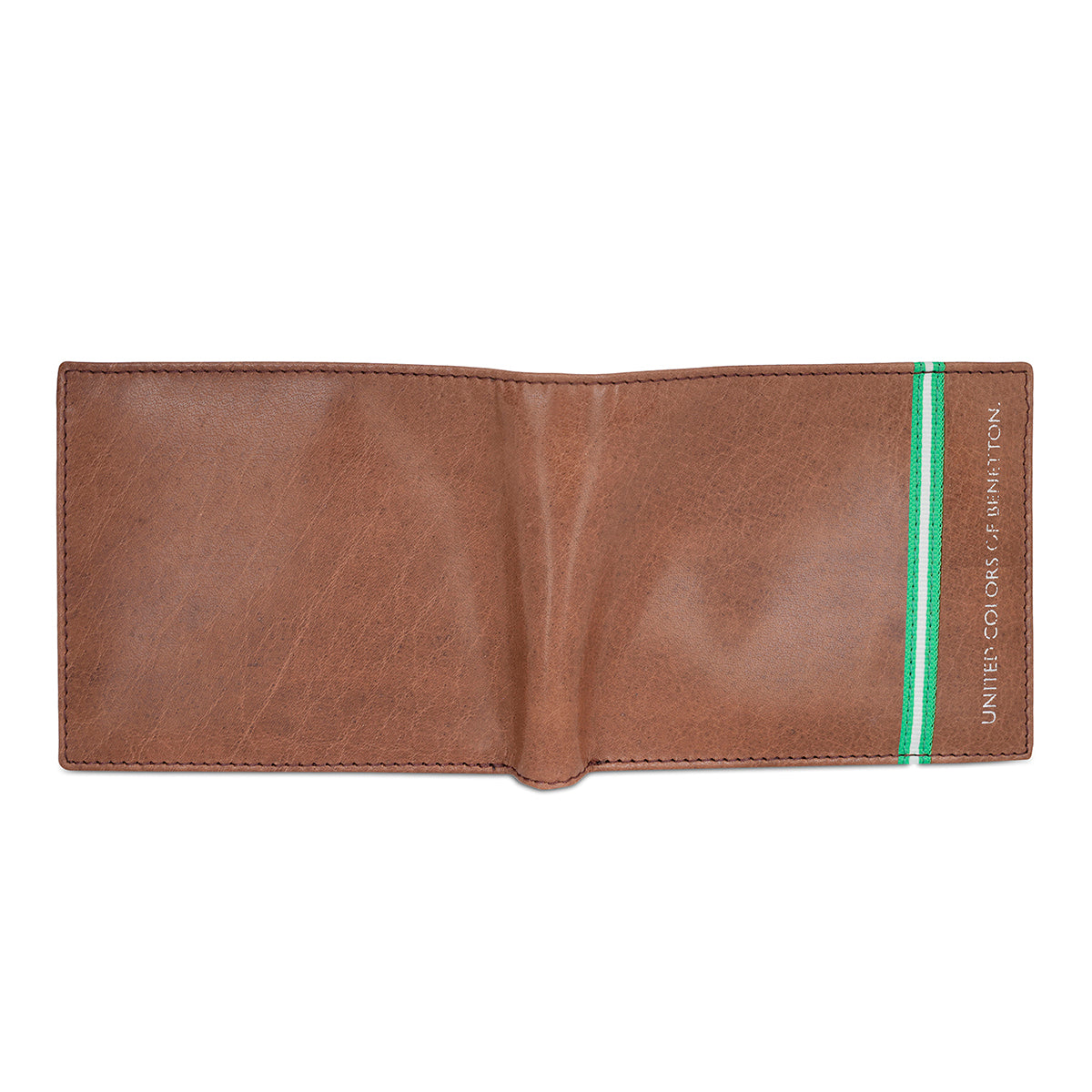 United Colors of Benetton Natalio Passcase Wallet Brown