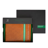 United Colors of Benetton Natalio Global Coin Wallet Tan