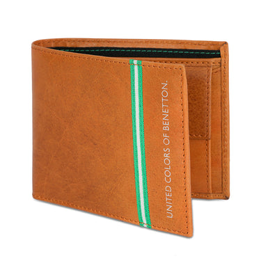 United Colors of Benetton Natalio Global Coin Wallet Tan