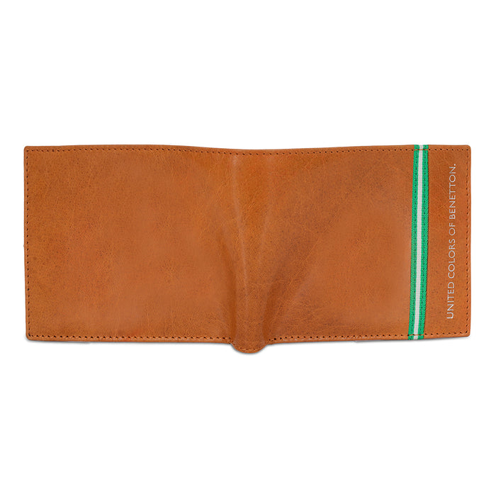 United Colors of Benetton Natalio Global Coin Wallet Tan