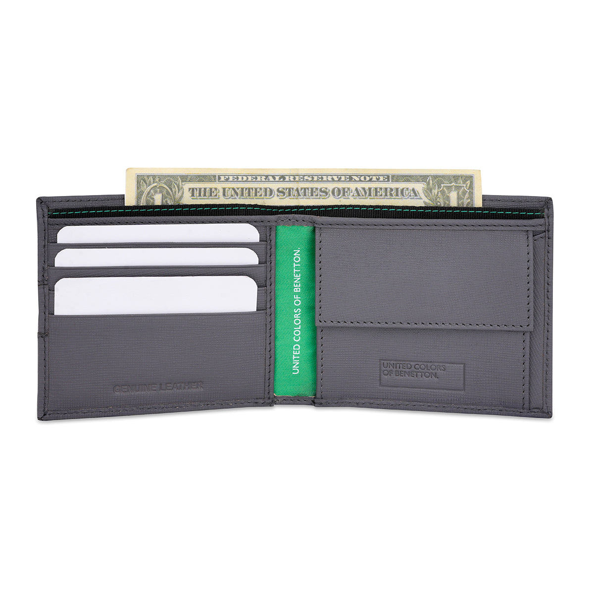 United Colors of Benetton Aracel Global Coin Wallet Grey