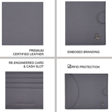 United Colors of Benetton Aracel Global Coin Wallet Grey