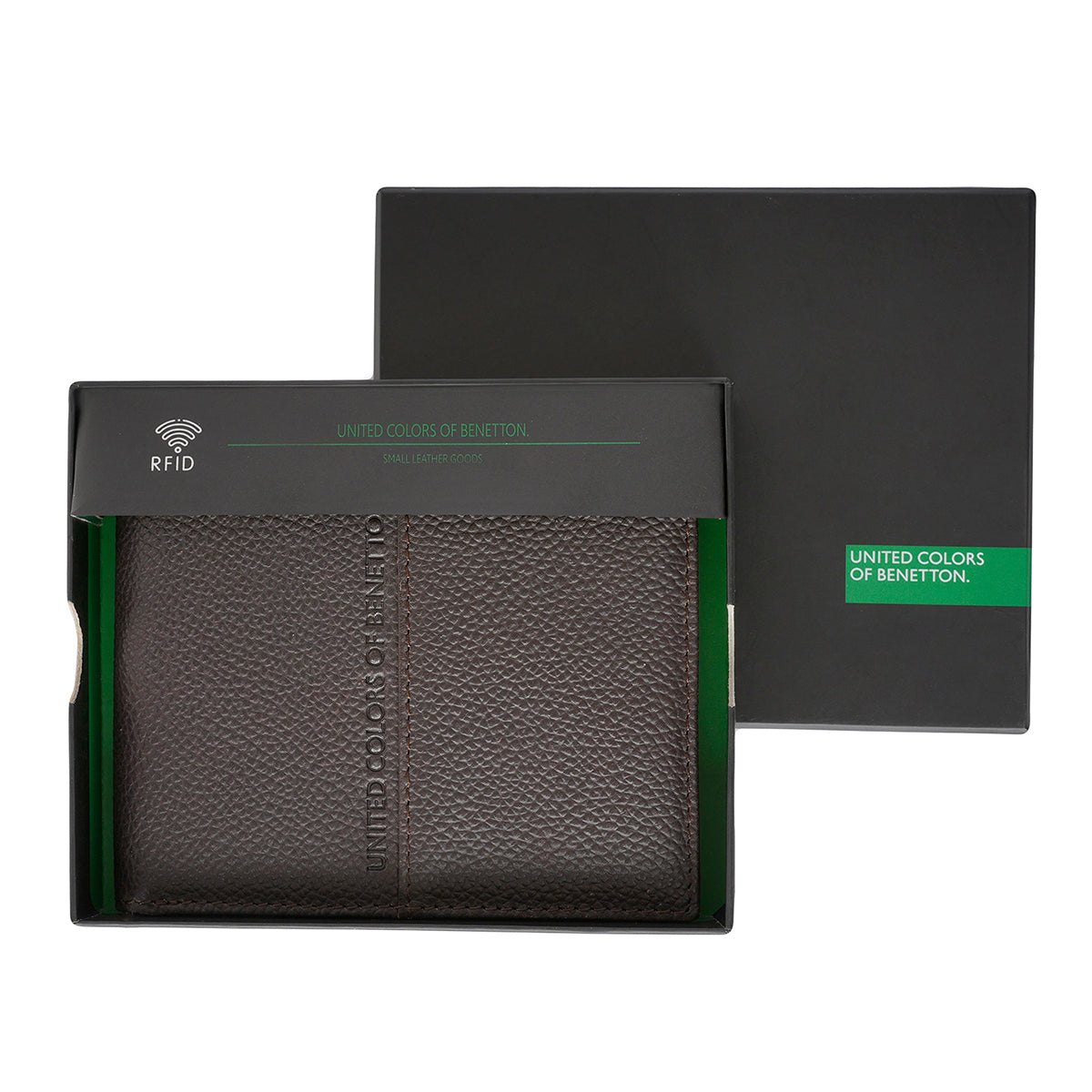 United Colors of Benetton Jayce Passcase Wallet Brown