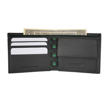 United Colors of Benetton Jayce Global Coin Wallet Black