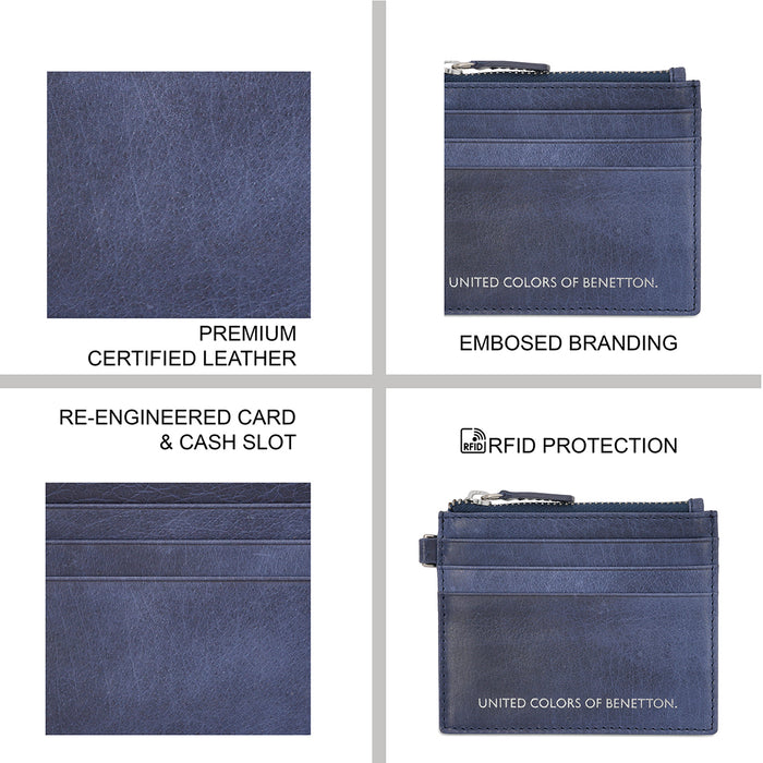 United Colors of Benetton Adolfo Card Holder Wallet Navy