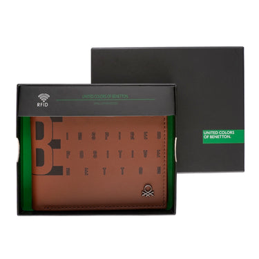 United Colors of Benetton Quinell Global Coin Wallet tan