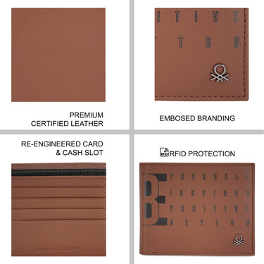 United Colors of Benetton Quinell Global Coin Wallet tan