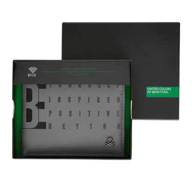 United Colors of Benetton Quinell Passcase Wallet grey