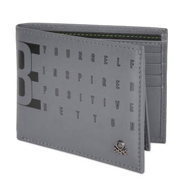 United Colors of Benetton Quinell Passcase Wallet grey