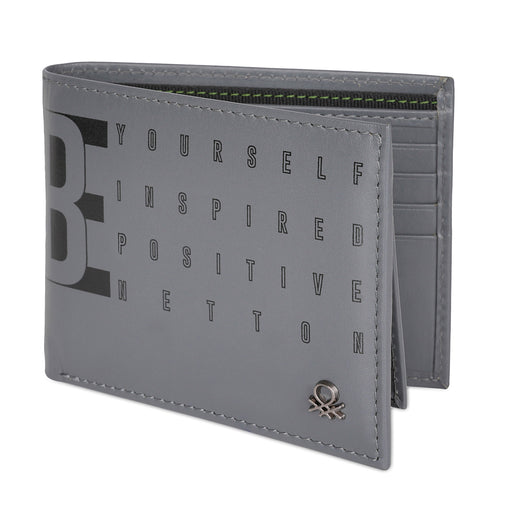 United Colors of Benetton Quinell Passcase Wallet grey