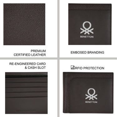 United Colors of Benetton Aloise Global Coin Wallet Brown