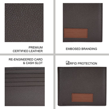 United Colors of Benetton Alfrid Multicard Coin Wallet Brown