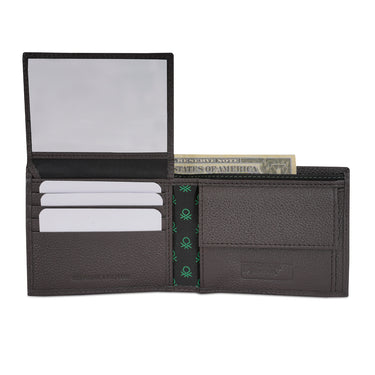 United Colors of Benetton Alfrid Multicard Coin Wallet Brown