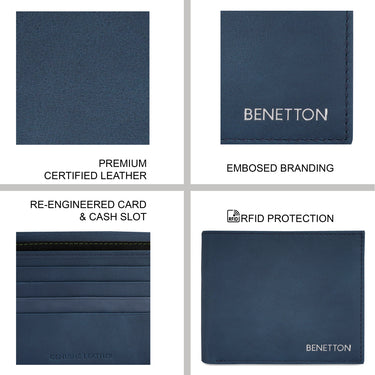 United Colors of Benetton Corso Global Coin Wallet navy