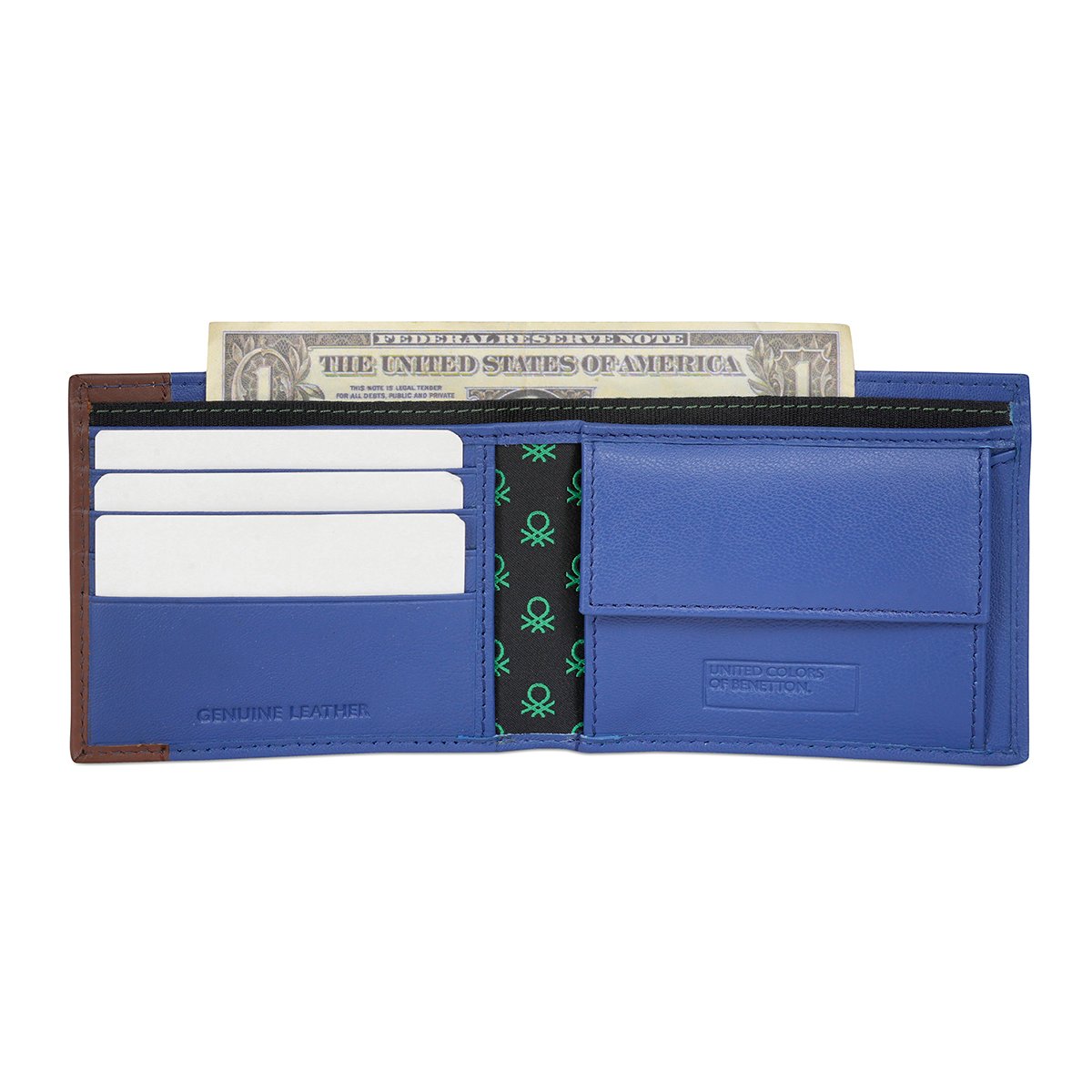Copy of United Colors of Benetton Aroldo Global Coin Wallet Blue