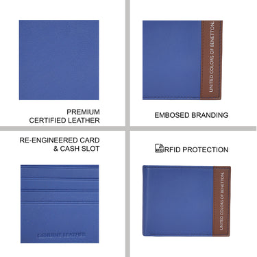 United Colors of Benetton Aroldo Global Coin Wallet Blue