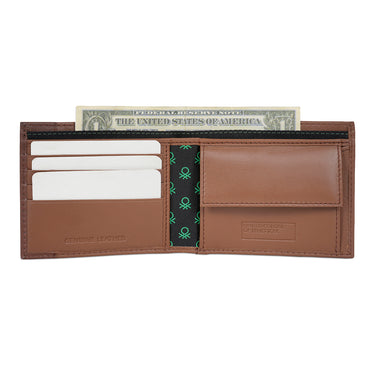 United Colors of Benetton Aroldo Global Coin Wallet Brown