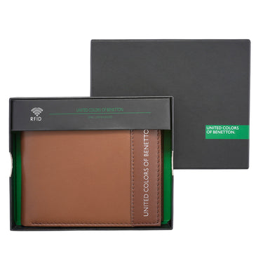 United Colors of Benetton Aroldo Global Coin Wallet Brown