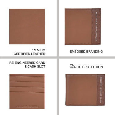 Copy of United Colors of Benetton Aroldo Global Coin Wallet Brown