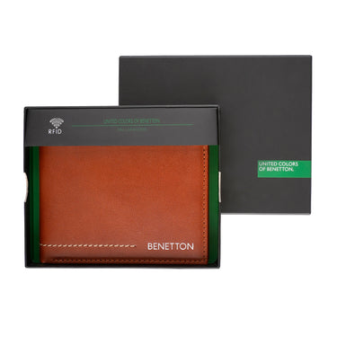 United Colors of Benetton Benito Multicard Coin Wallet Tan