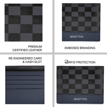 United Colors of Benetton Camora Global Coin Wallet Navy