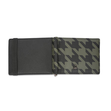 United Colors of Benetton Clemente Money Clip Wallet Tan Olive