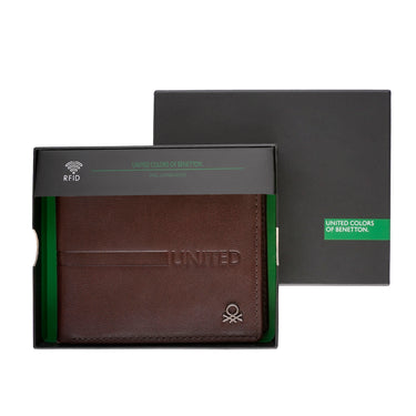 United Colors of Benetton Roscoe Global Coin Wallet Brown