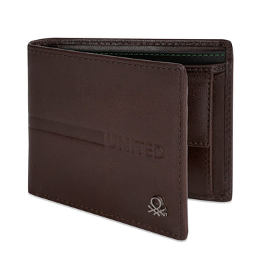 United Colors of Benetton Roscoe Global Coin Wallet Brown