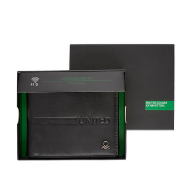 United Colors of Benetton Roscoe Multicard Coin Wallet Black
