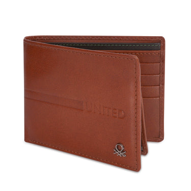United Colors of Benetton Roscoe Passcase Wallet tan