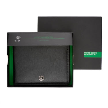 United Colors of Benetton Davide Global Coin Wallet Black