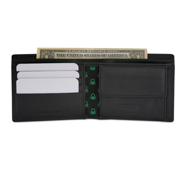 United Colors of Benetton Davide Global Coin Wallet Black