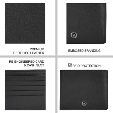 United Colors of Benetton Davide Global Coin Wallet Black