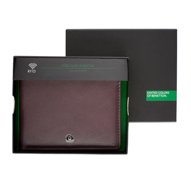 United Colors of Benetton Davide Passcase Wallet Wine