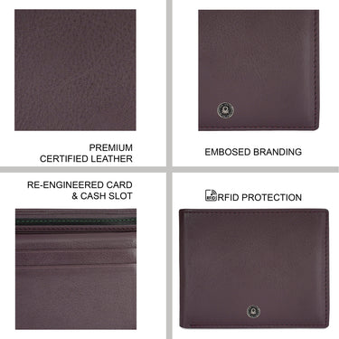 United Colors of Benetton Davide Passcase Wallet Wine